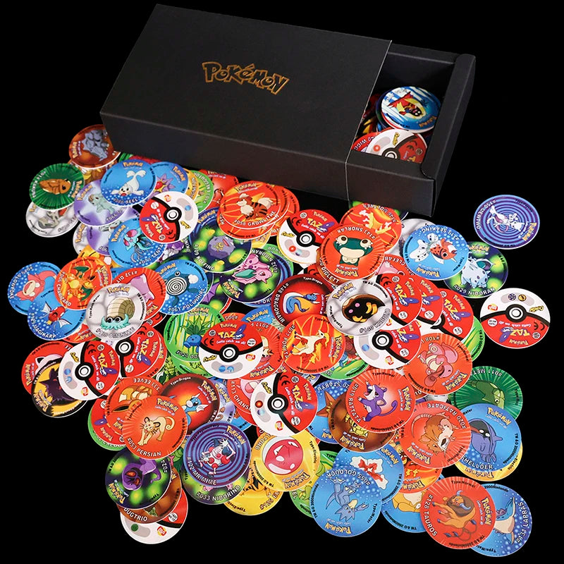 COLECCIÓN TAZOS POKEMON 1RA Y 2DA GENERACIÓN (169 PIEZAS)