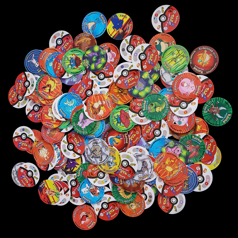 COLECCIÓN TAZOS POKEMON 1RA Y 2DA GENERACIÓN (169 PIEZAS)