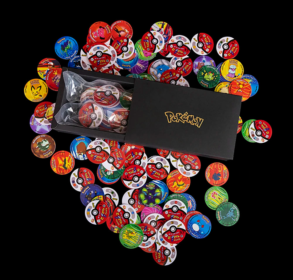 COLECCIÓN TAZOS POKEMON 1RA Y 2DA GENERACIÓN (169 PIEZAS)